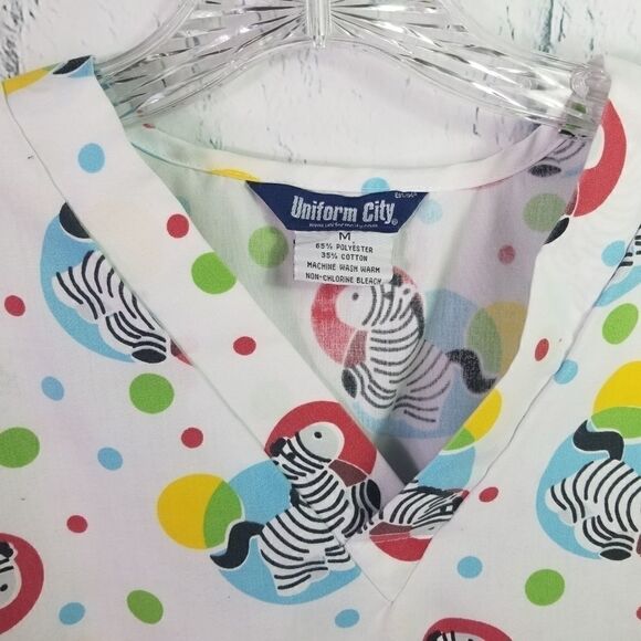 Zebra Scrubs. Size M. Uniform City. - Picture 10 of 10